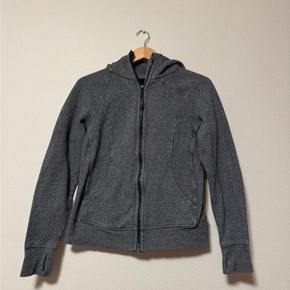 lululemon athletica Tops - Lululemon scuba Gray Zip-Up Hoodie